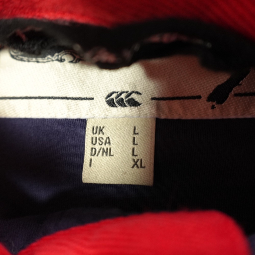 Canterbury of New Zealand Polo Shirt Mens Large Blue Jersey Rugby US XV‎ MinFlaw - Picture 4 of 15
